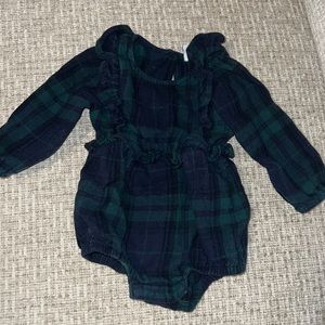 Plaid onesie 12-18 months